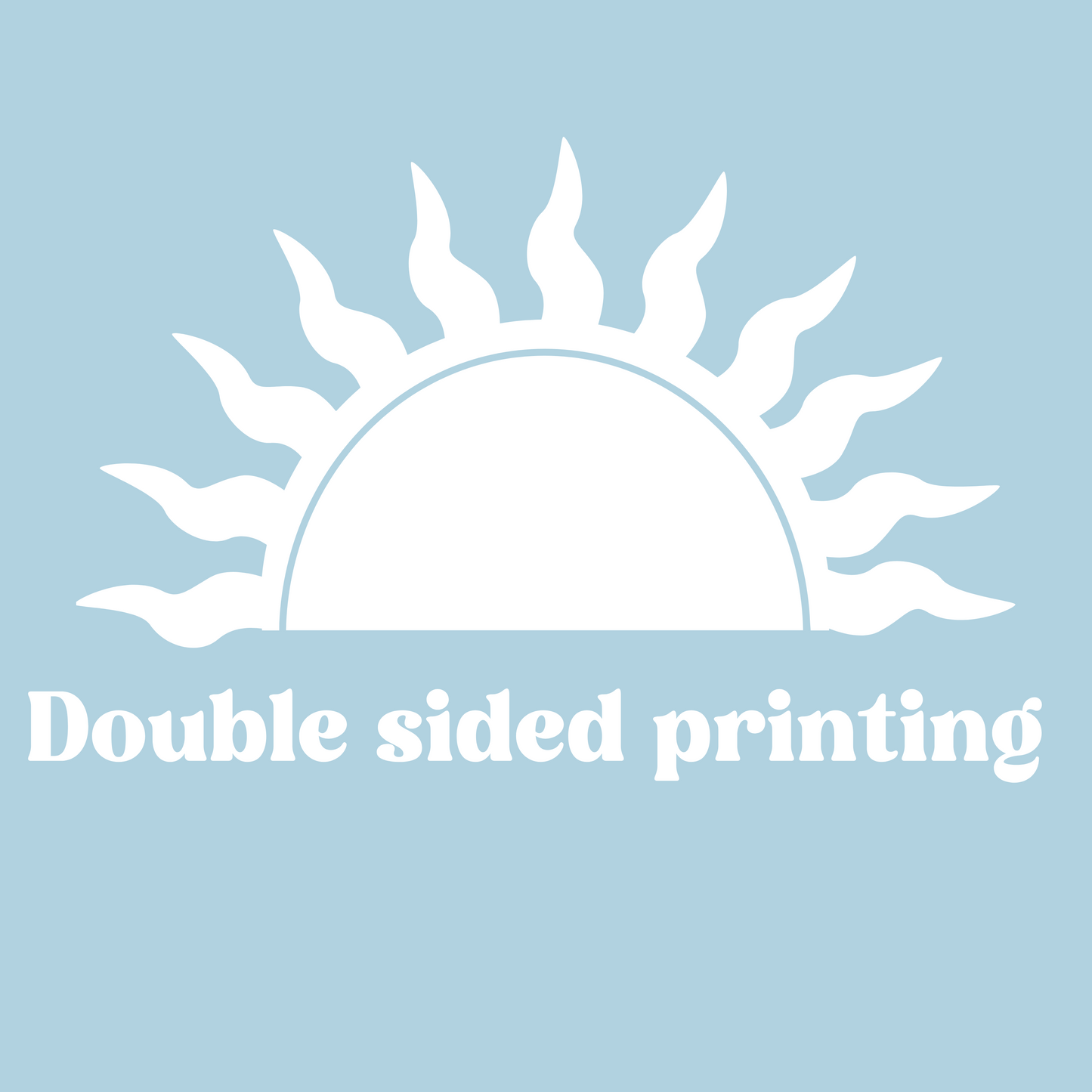 Double Sided Printing - add printing to the back of your custom shirt