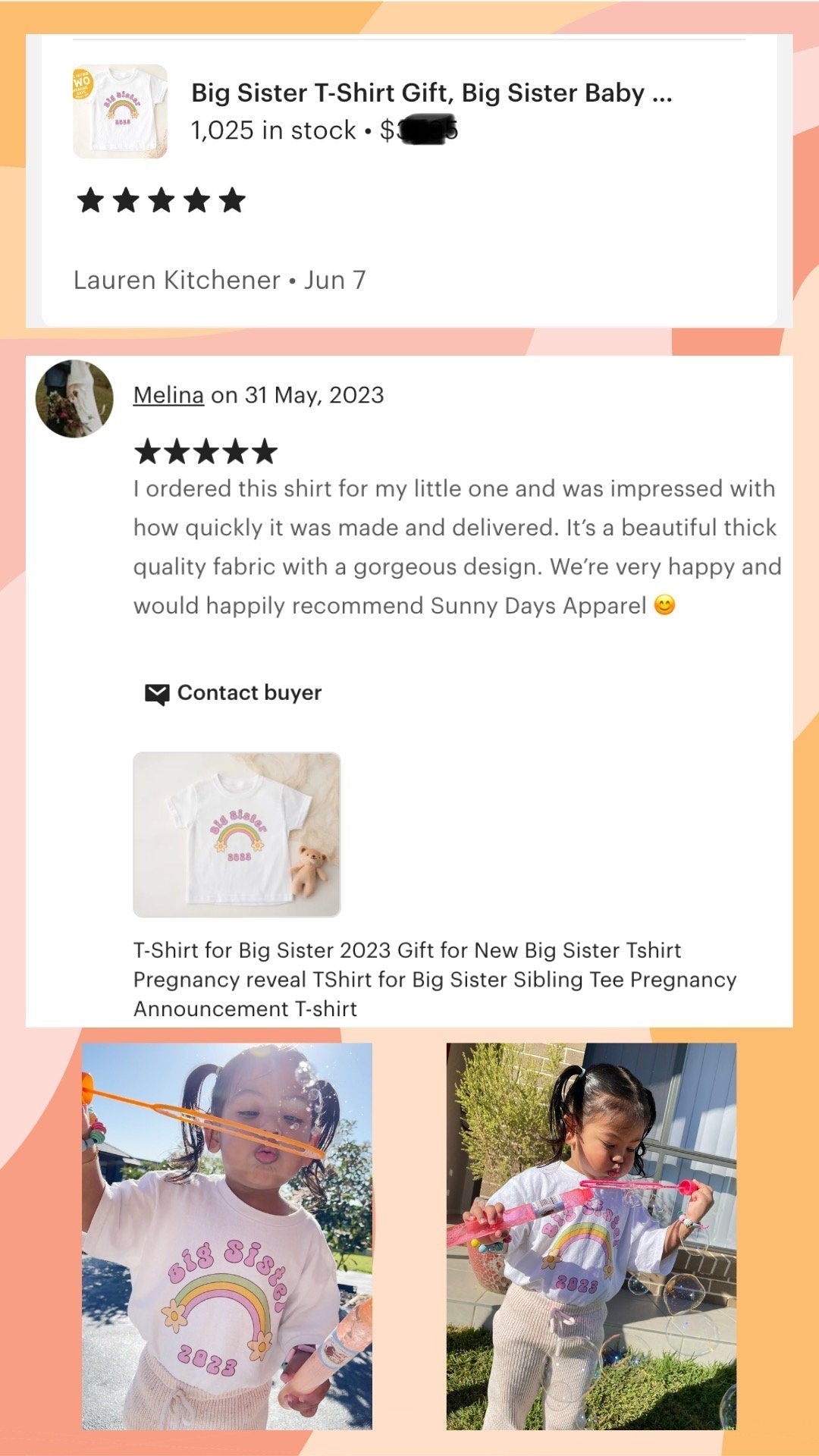 Big Sis Pregnancy Announcement T-Shirt