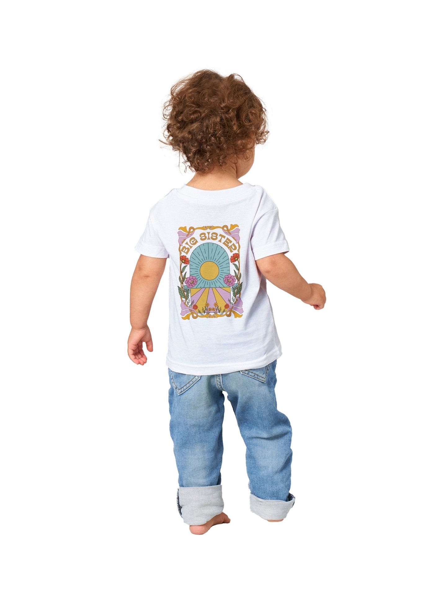 Hippie Big Sister Announcement T-Shirt