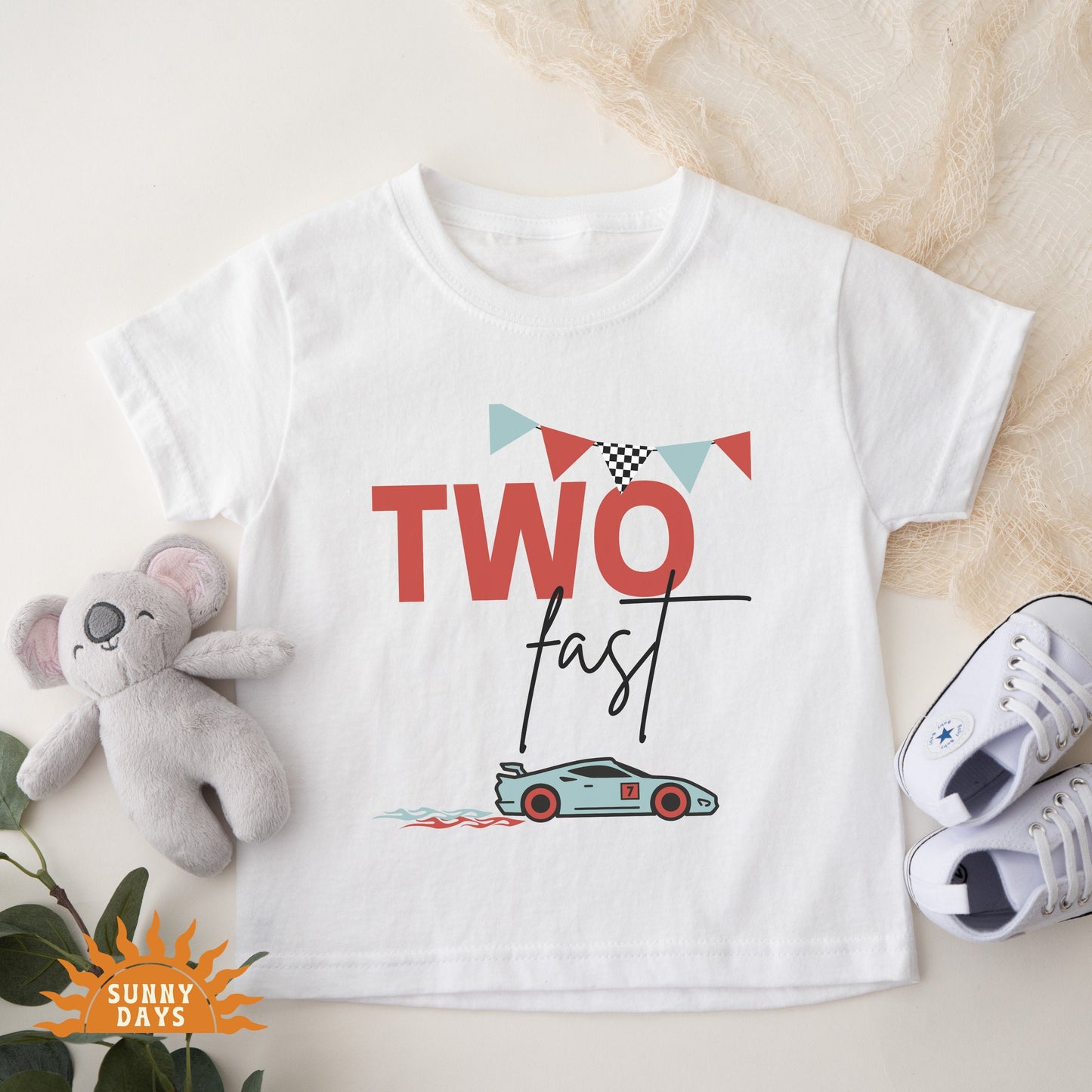 Two Fast Second Birthday Boy Shirt