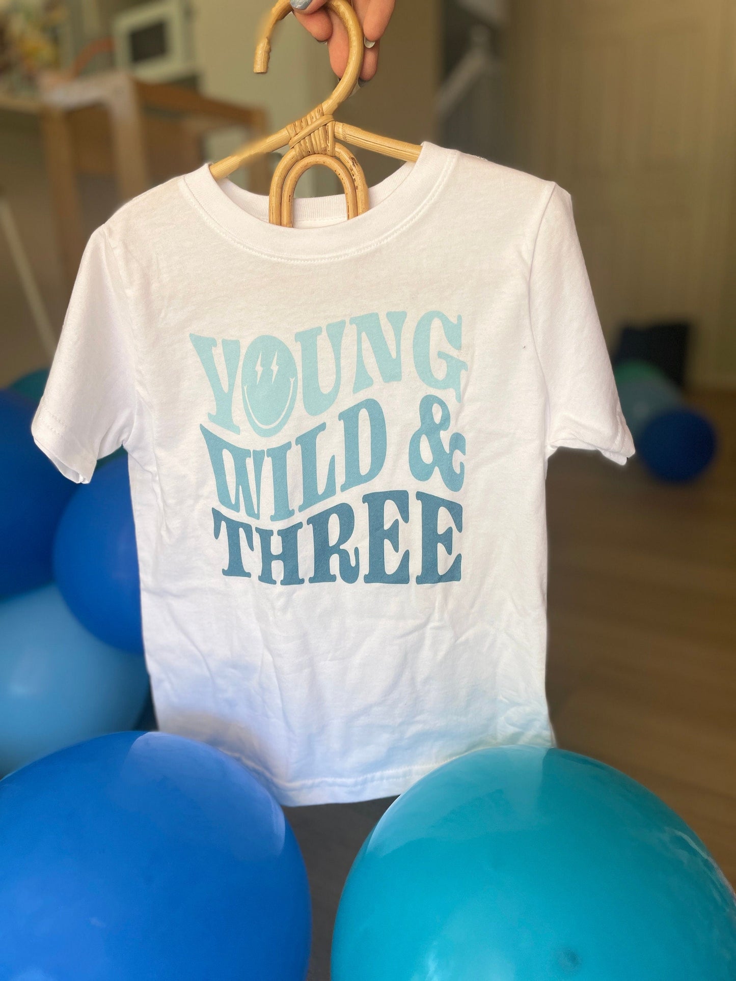 Young Wild and Three Third Birthday T-Shirt