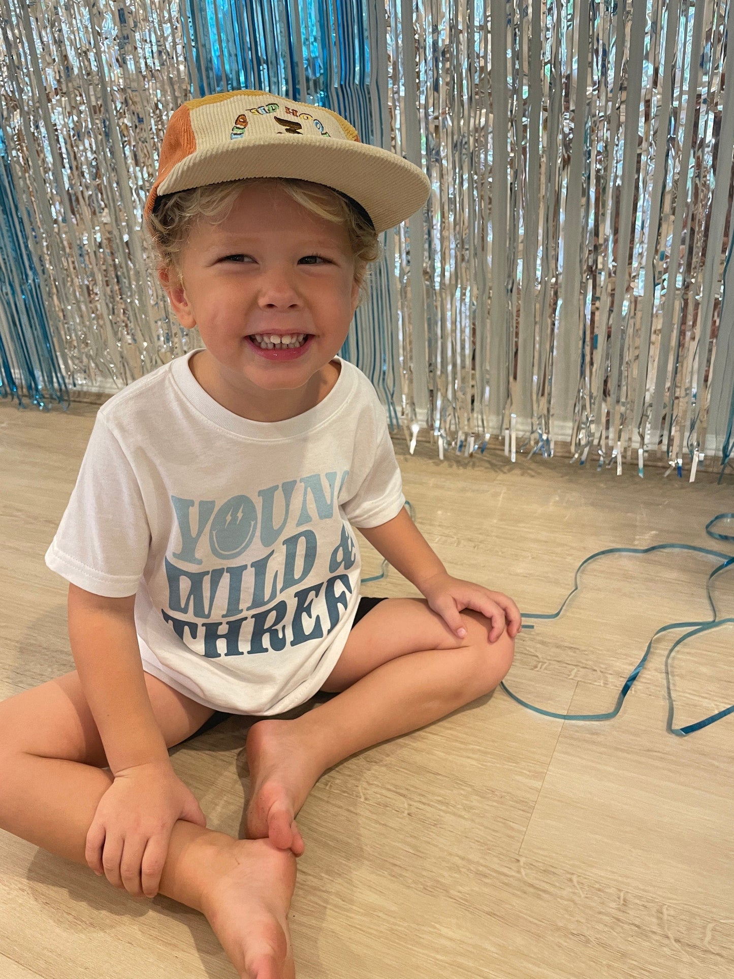 Young Wild and Three Third Birthday T-Shirt
