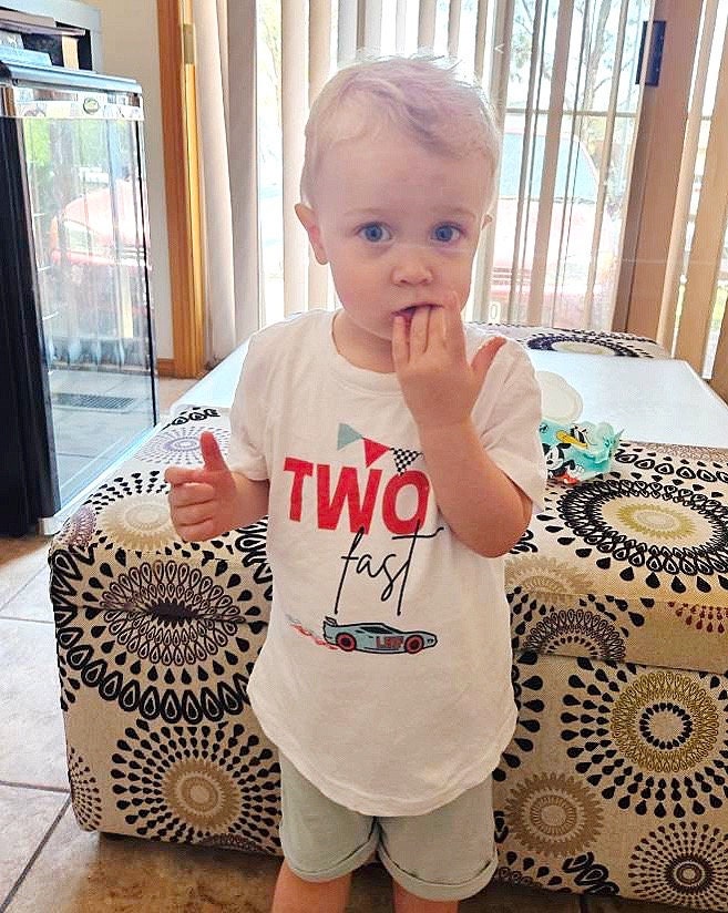 Two Fast Second Birthday Boy Shirt