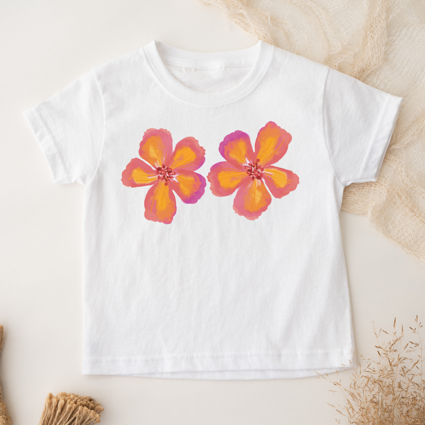 Two Flowers Tee