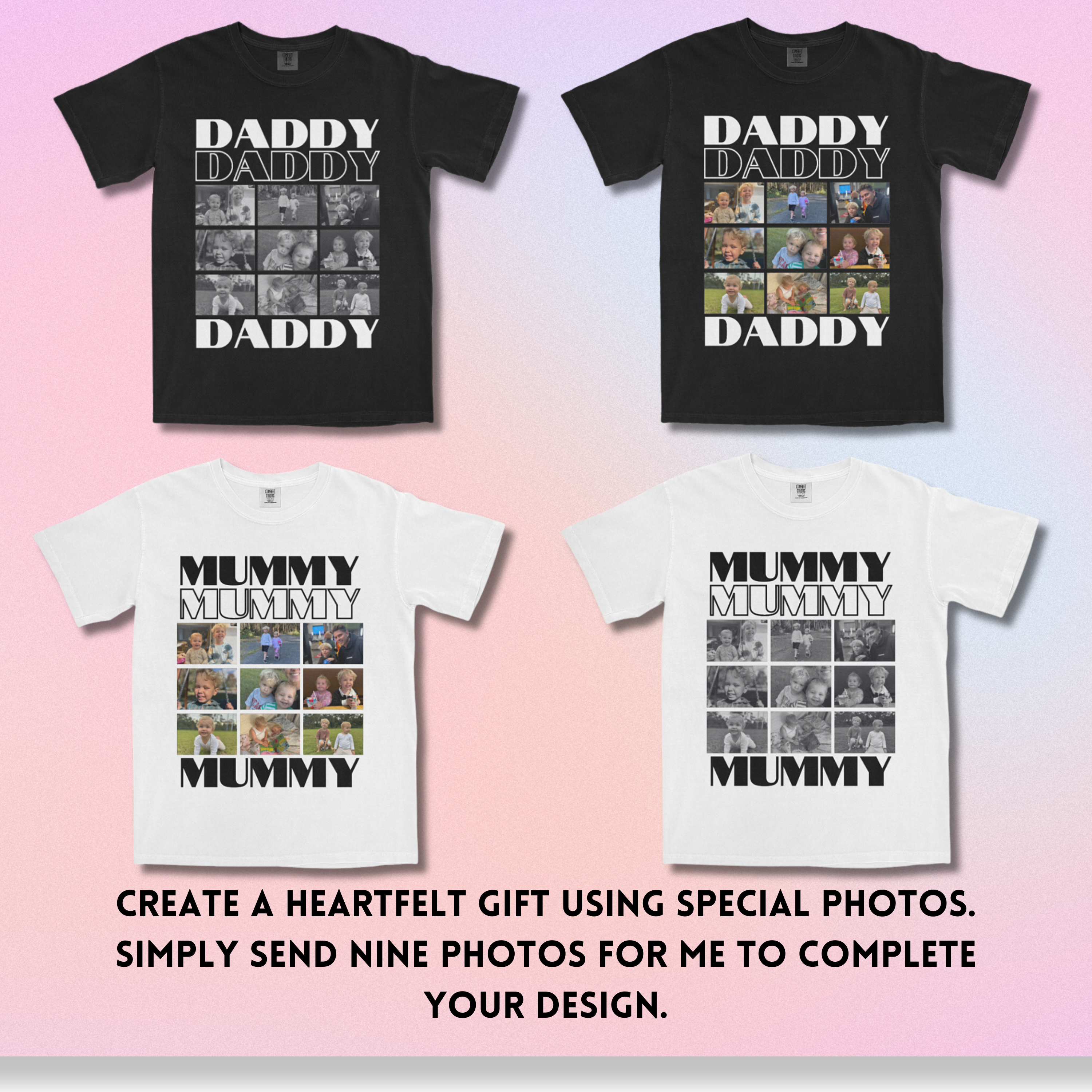 Custom DADDY & MUMMY Shirt