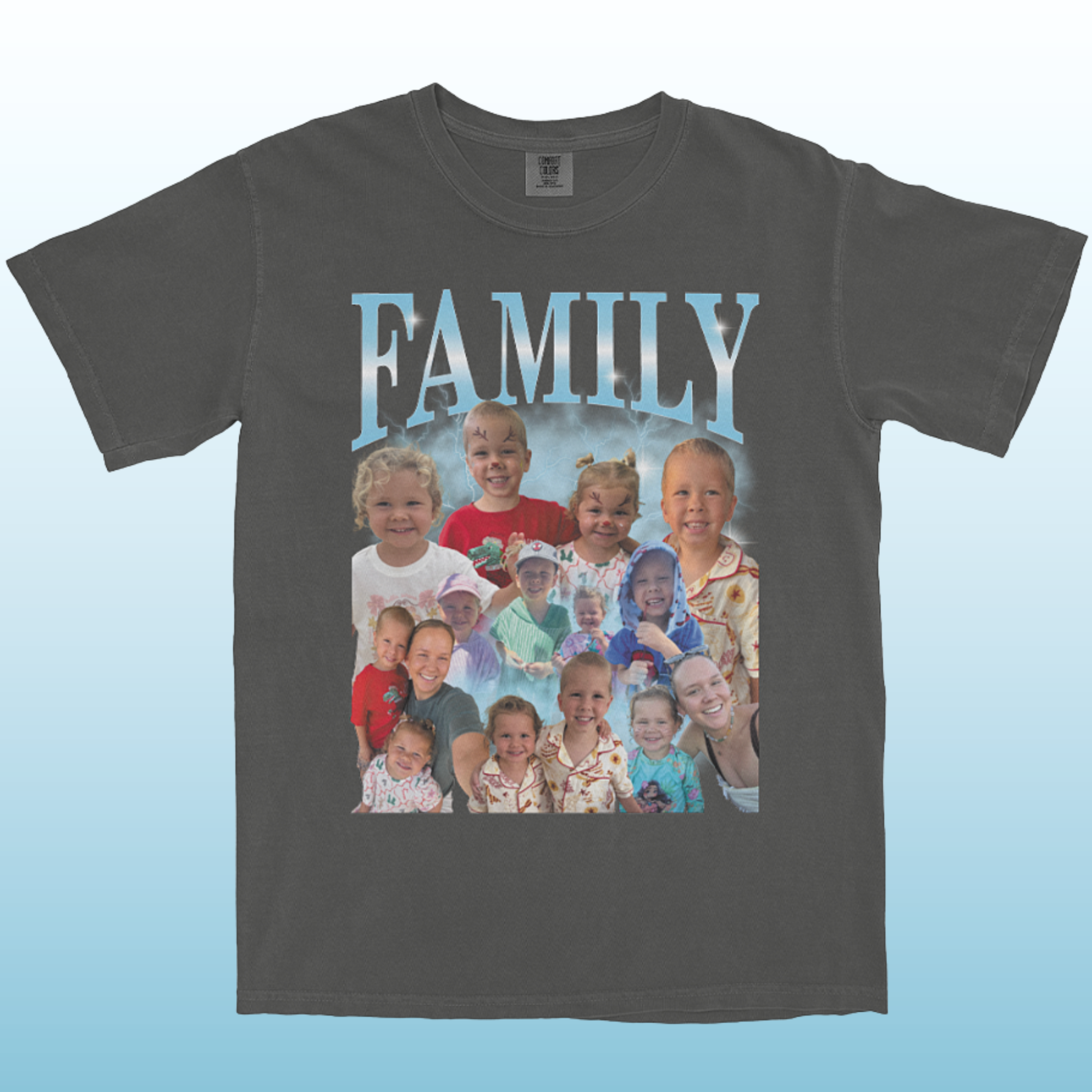 Sky Blue Valentine's Custom T-Shirt