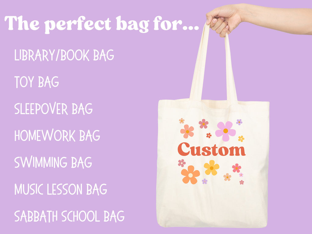 Custom Daisy Tote Bag