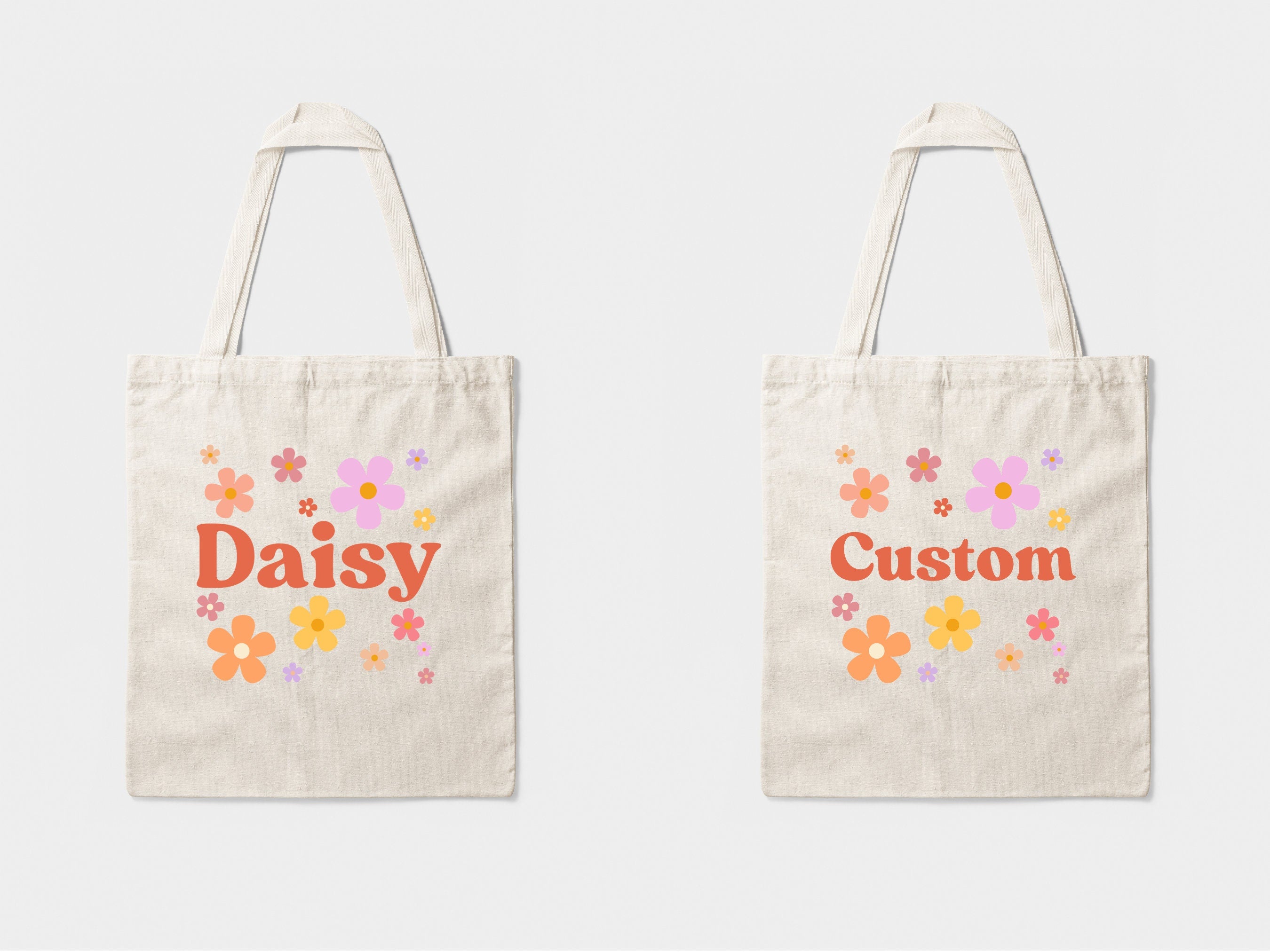 Custom Daisy Tote Bag