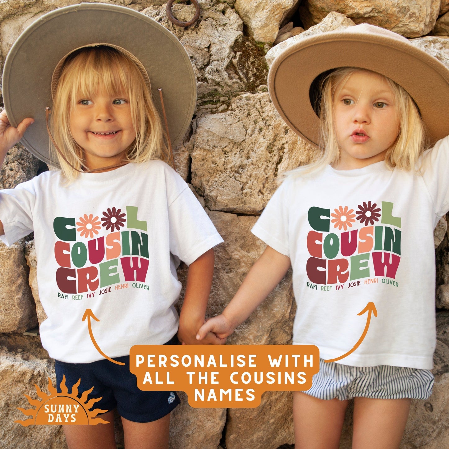Personalised Cool Cousin Crew Shirt