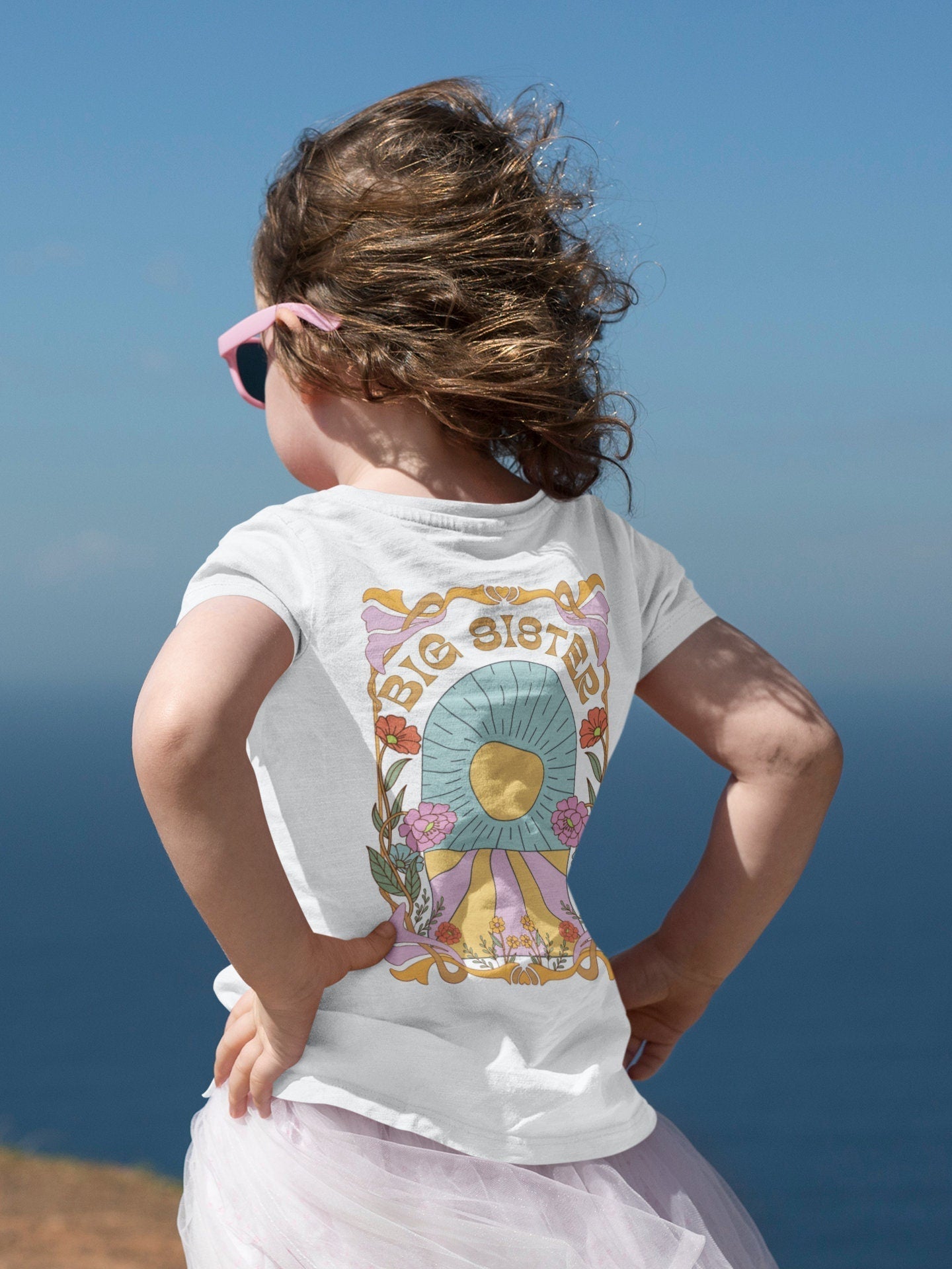 Hippie Big Sister Announcement T-Shirt