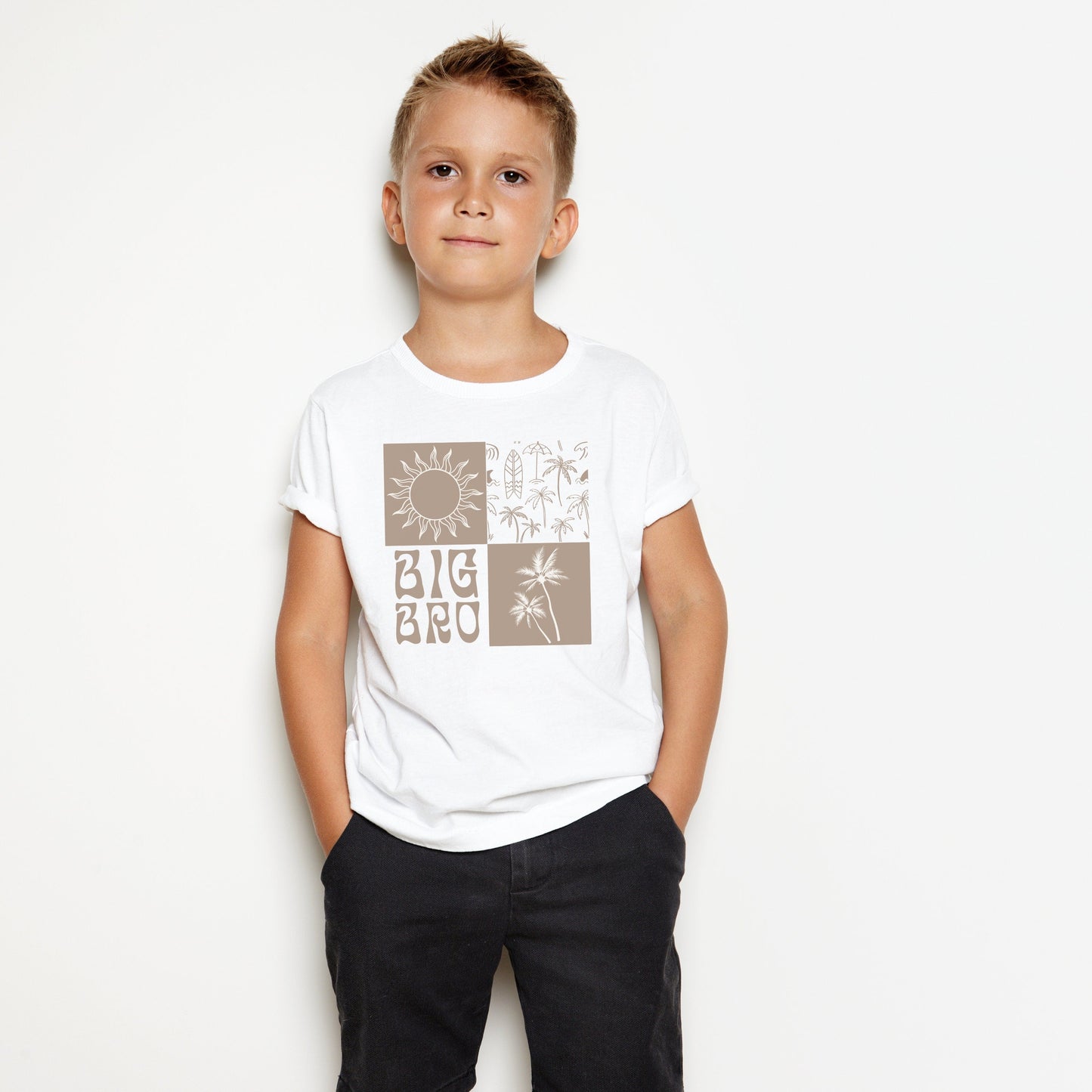 Big Brother Boho Baby Announcement T-Shirt