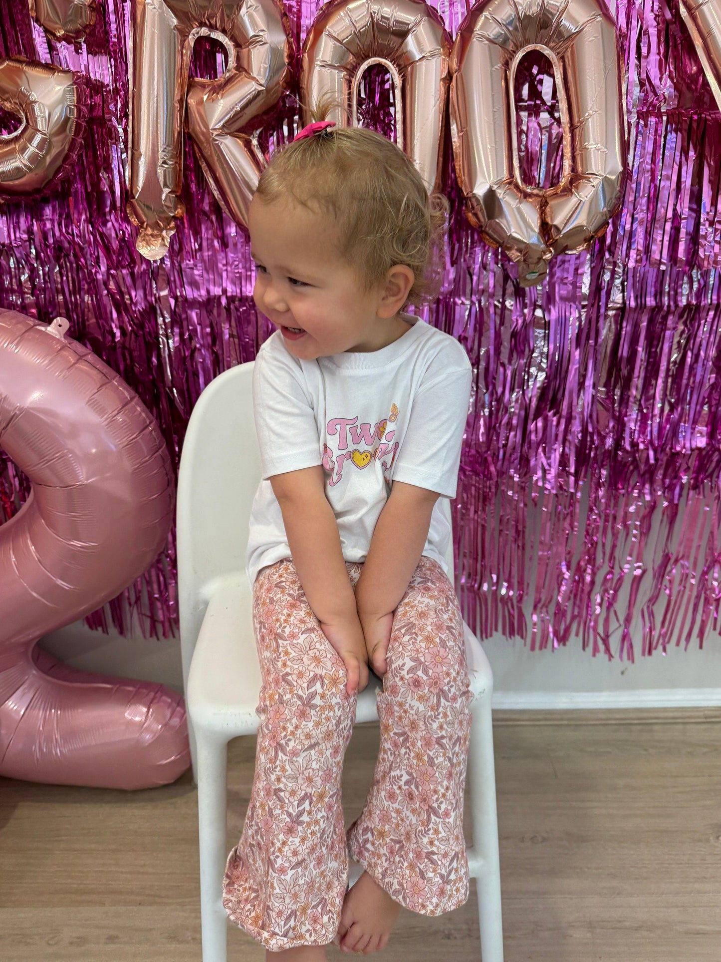 Two Groovy Second Birthday Girl Party Shirt